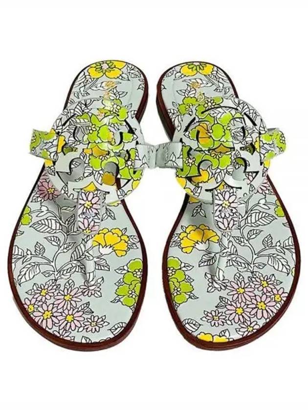 Miller Floral Print Leather Sandal - TORY BURCH - BALAAN 2