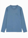 JEANS Men s Regular Fit Graphic Logo Long Sleeve T Shirt Blue J326650CDO - CALVIN KLEIN - BALAAN 2