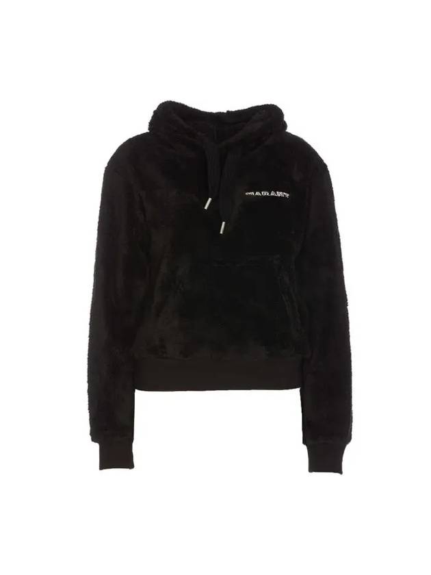 Maeva Logo Hoodie Black - ISABEL MARANT - BALAAN 1