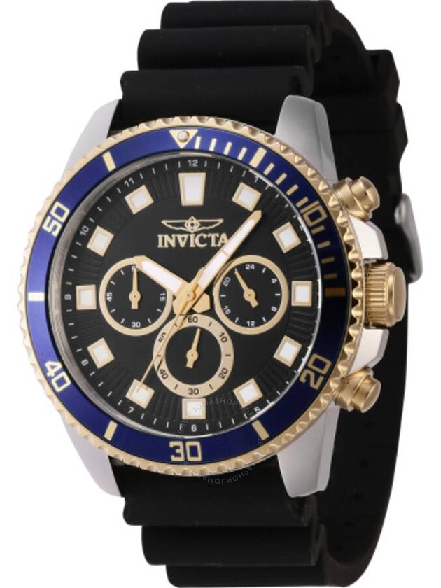 Invicta Pro Diver Chronograph GMT Quartz Black Dial Men's Watch 46121 - INVICTA - BALAAN 1