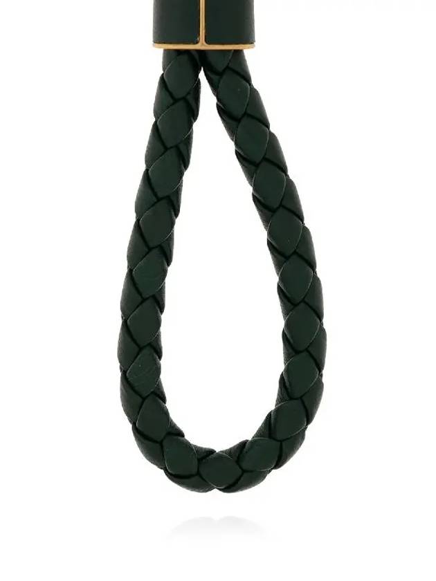 Intrecciato Lambskin Key Holder Green - BOTTEGA VENETA - BALAAN 6