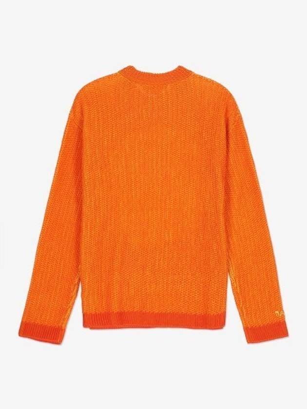 Graphic Circle Print Knit Top Orange - MARNI - BALAAN 3