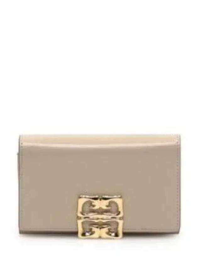 4G Liquid Box Leather Half Wallet Beige - GIVENCHY - BALAAN 2