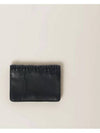 Matelasse Nappa Leather Card Wallet Black - MIU MIU - BALAAN 3