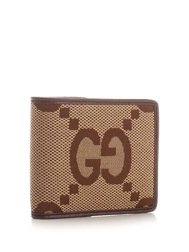 Jumbo GG Half Wallet Brown - GUCCI - BALAAN 3