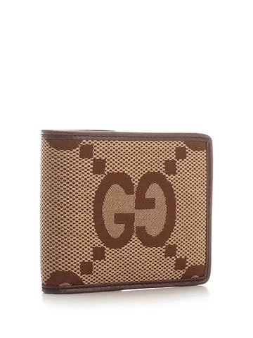 Jumbo GG Half Wallet Brown - GUCCI - BALAAN 3