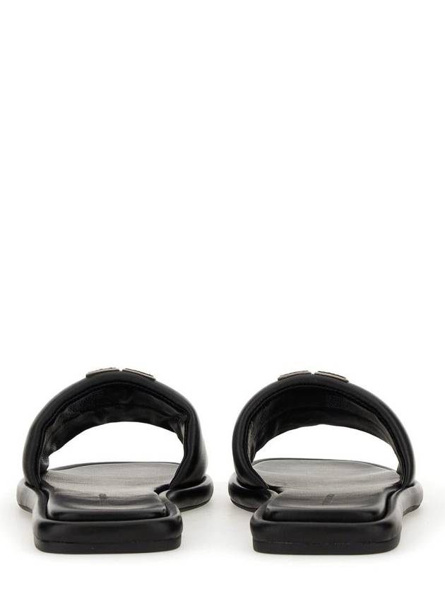 Double T Slide Slippers Black - TORY BURCH - BALAAN 5