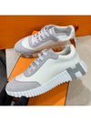 Women s Bouncing Sneakers Mesh White H Gray Orange Points - HERMES - BALAAN 4