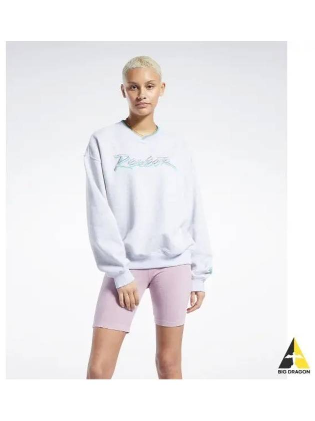 CL ENERGY Q3 Sweatshirt Gray HK4938 - REEBOK - BALAAN 1