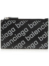 All Over Logo Card Wallet Black - BALENCIAGA - BALAAN 1