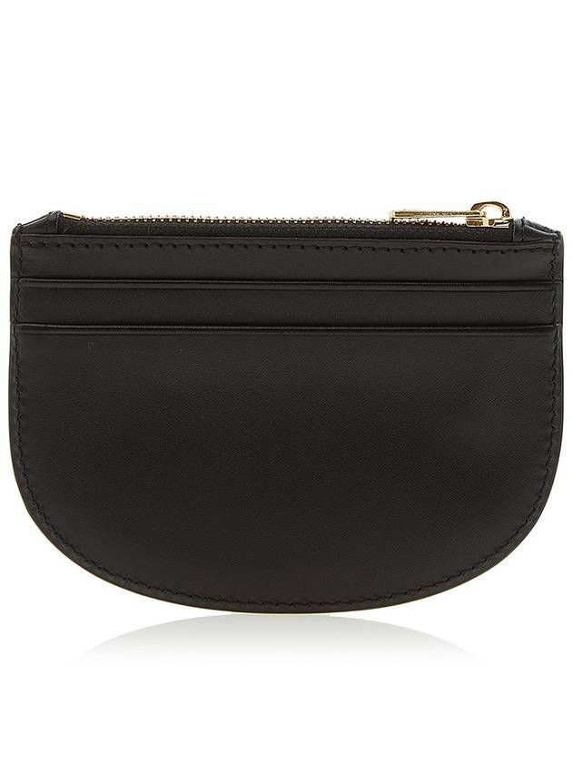 Logo Demi Lune Zipper Card Wallet Black - A.P.C. - BALAAN 3