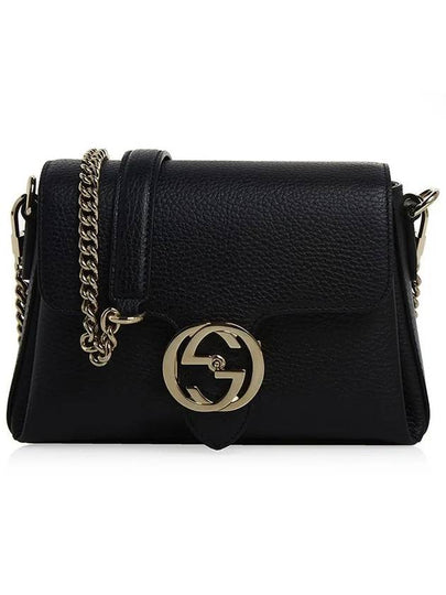 GG Interlocking Chain Mini Shoulder Bag Black - GUCCI - BALAAN 2