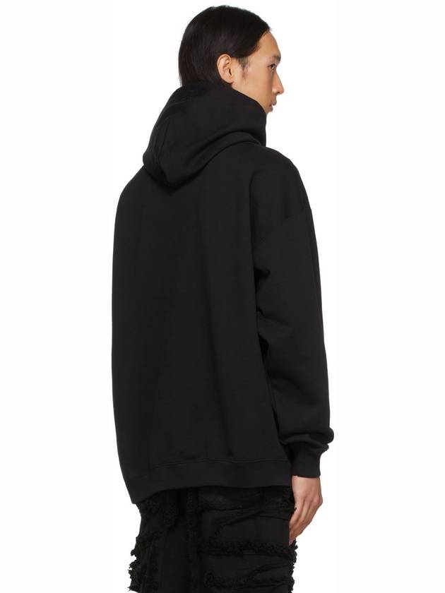 Haute Couture Embroidered Logo Hoodie Black - VETEMENTS - BALAAN 10