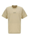 Inside Out Logo Short Sleeve T-Shirt Beige - HELMUT LANG - BALAAN 2