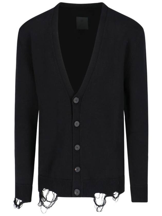 Back Logo Cardigan Black - GIVENCHY - BALAAN 2