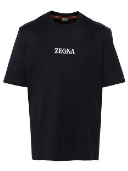 24 UTE COTTON T SHIRT RUD364 A7D777 B09 logo short sleeve 1221962 - ERMENEGILDO ZEGNA - BALAAN 1