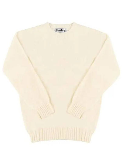 M3834 7 SHAGGY WINTER WHITE MEN S KNIT - HARLEY OF SCOTLAND - BALAAN 2