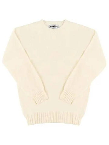 M3834 7 SHAGGY WINTER WHITE MEN S KNIT - HARLEY OF SCOTLAND - BALAAN 1