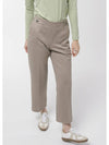 Doyou Know MC Women s Waist Banding Herringbone Wool Brushed Beige Straight 8 4 Pants DO6222PT71 - DOYOUKNOWMC GOLF WEAR - BALAAN 4