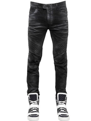 17cm weaving biker jeans black - BALMAIN - BALAAN 1