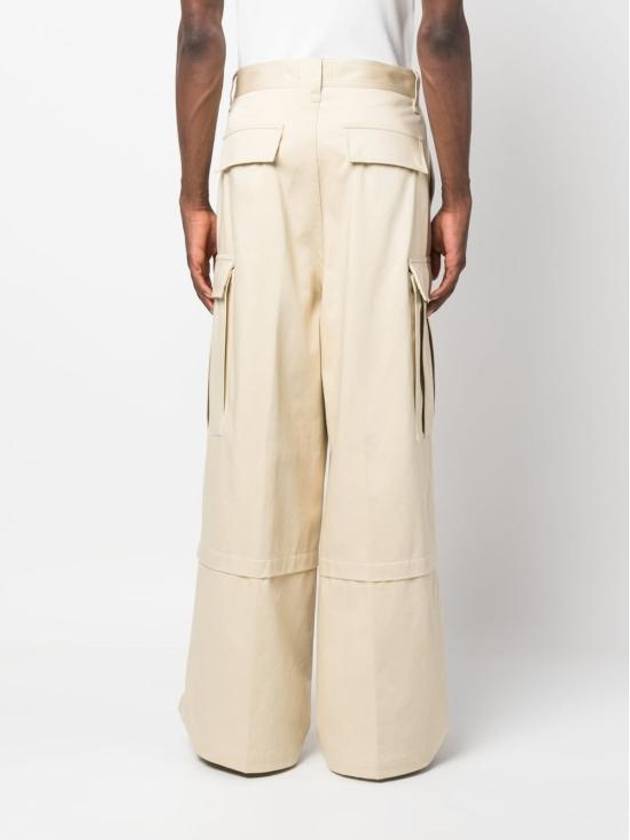 Walker Cargo Wide Pants Beige - AMI - BALAAN 1