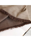 Large Silk Muffler Brown - GUCCI - BALAAN.