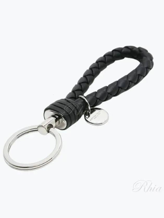 Intrecciato Leather Key Holder Tourmaline - BOTTEGA VENETA - BALAAN 2