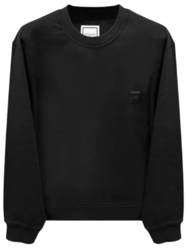 Overfit Wave Graphic Back Logo Sweatshirt Black - WOOYOUNGMI - BALAAN 4