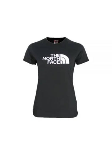 Women's Logo Print Classic Cotton Short Sleeve T-Shirt Black - THE NORTH FACE - BALAAN 1