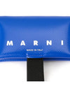 Logo Banded Coin Card Wallet Blue - MARNI - BALAAN 7