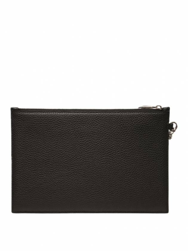 Logo Striped Leather Clutch Bag Black - BALLY - BALAAN 3