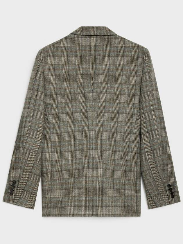 Prince Of Wales Wool Jacket - CELINE - BALAAN 3