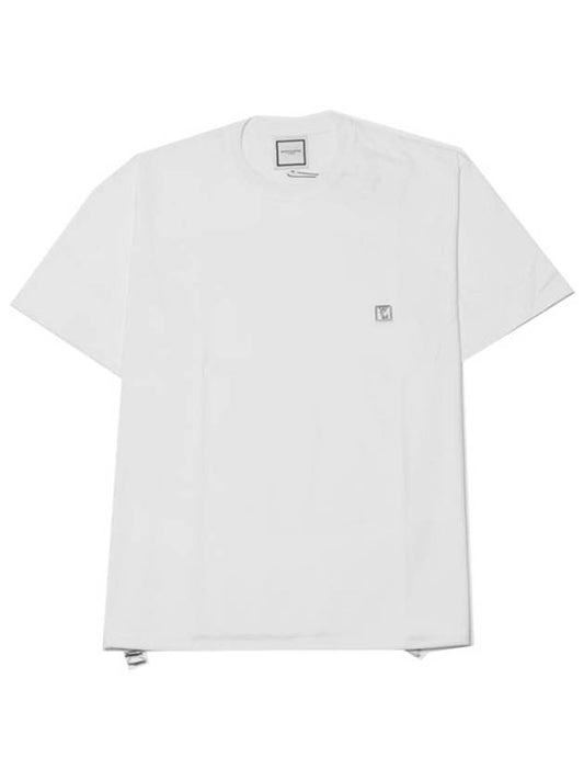 Cotton String Round Short Sleeve T-Shirt White Men's T-Shirt W233TS12701W - WOOYOUNGMI - BALAAN 2