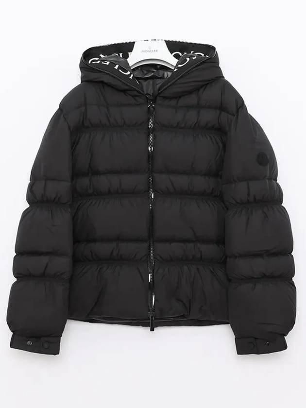 Yser Logo Short Down Padding Black - MONCLER - BALAAN 3