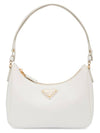 Re-Edition Saffiano Leather Mini Bag White - PRADA - BALAAN 2