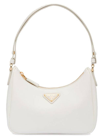 Re-Edition Saffiano Leather Mini Bag White - PRADA - BALAAN 2