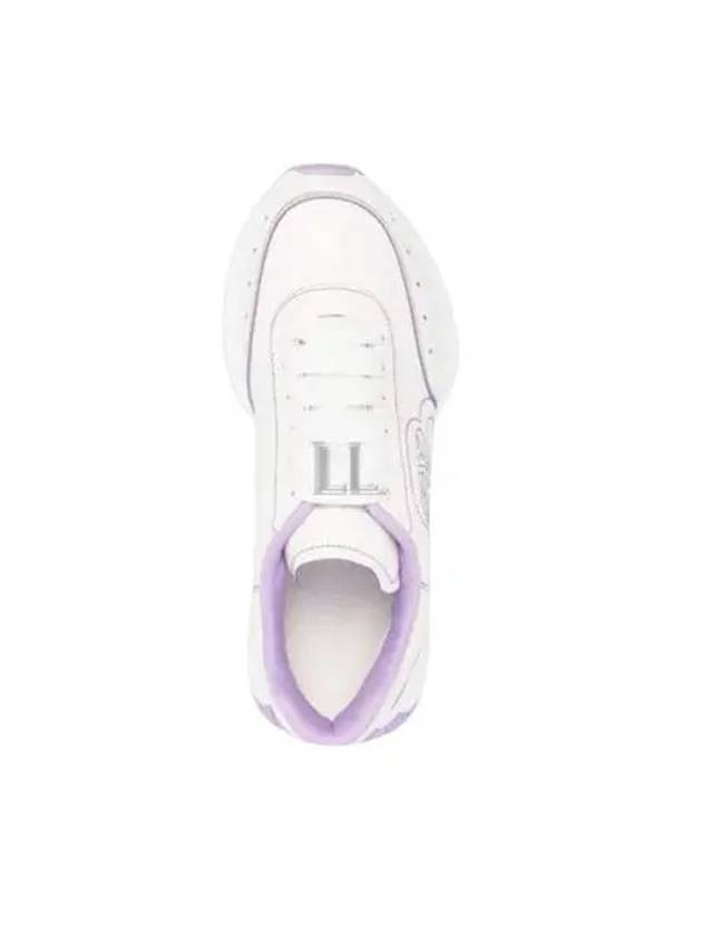 Women's Sprint Runner Low Top Sneakers Purple White - ALEXANDER MCQUEEN - BALAAN 2