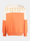 Howley Logo Two-Tone Sweatshirt Orange - ISABEL MARANT - BALAAN 2