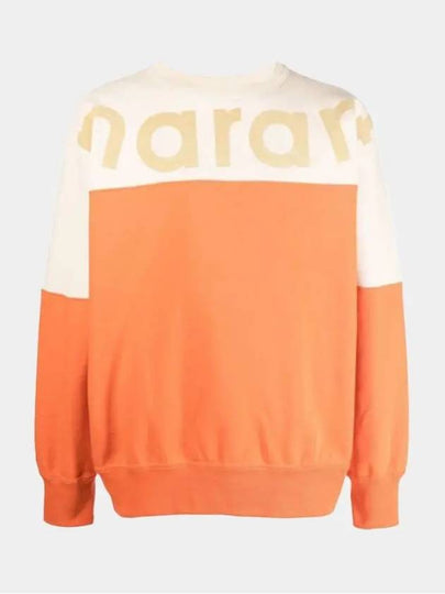 Howley Logo Two-Tone Sweatshirt Orange - ISABEL MARANT - BALAAN 2