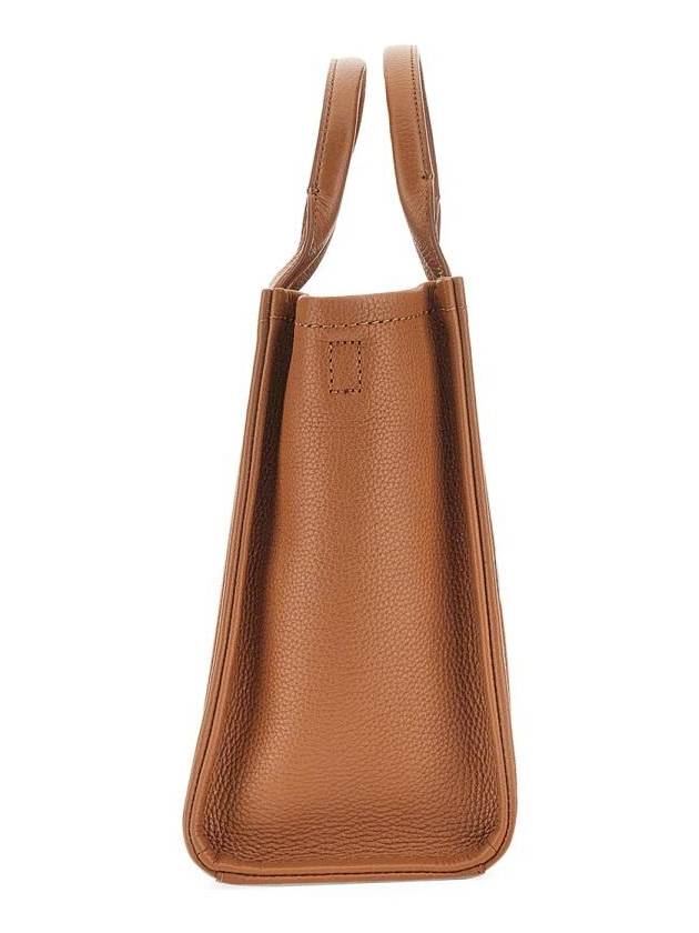 Logo Medium Leather Tote Bag Brown - MARC JACOBS - BALAAN 6