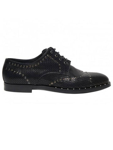 studded lace oxford black - DOLCE&GABBANA - BALAAN 1