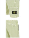 Wappen Patch Garment Dyed Bermuda Shorts Light Green - STONE ISLAND - BALAAN 6