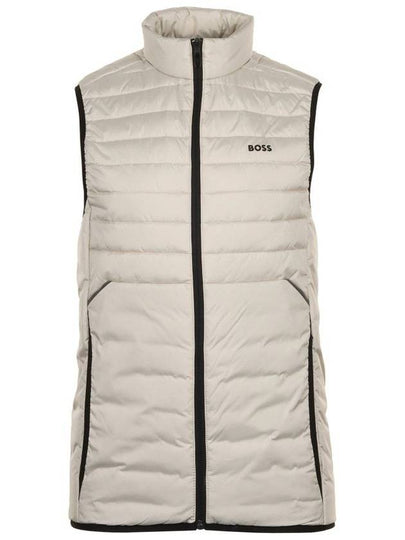 Regular Fit Water-Repellent Fabric Padded Vest Light Beige - HUGO BOSS - BALAAN 2