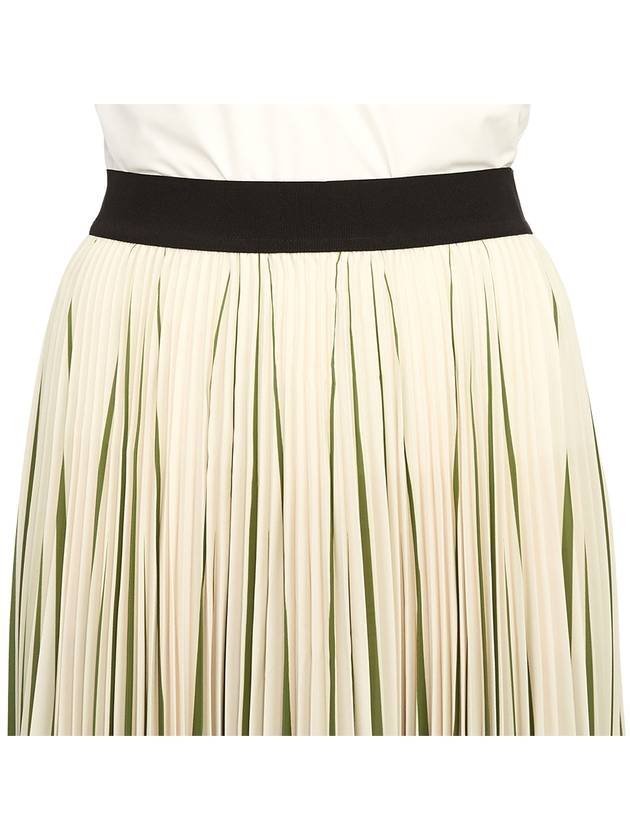 Paniere Long Pleated Skirt Green - MAX MARA - BALAAN 7