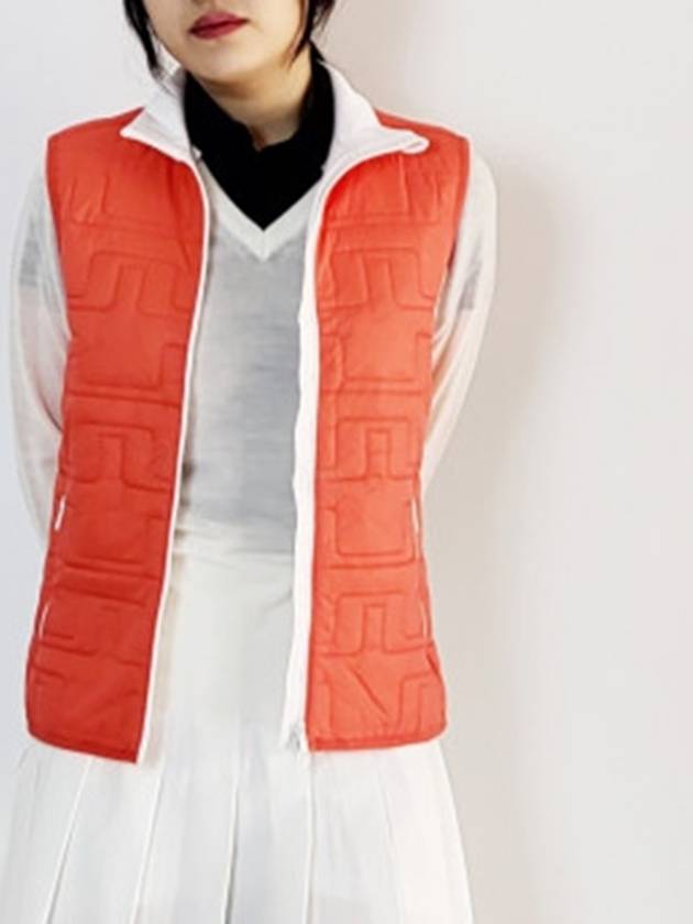 Golf Lightweight Stefania Hybrid Vest GWOW11228 Hot Coral - J.LINDEBERG - BALAAN 1