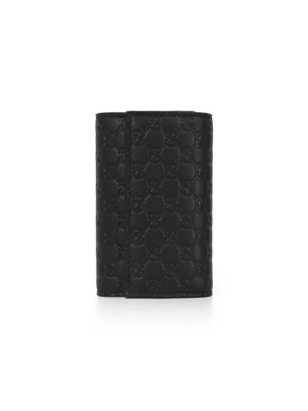 Microssima GG Bifold Silver Key Holder Black - GUCCI - BALAAN 3