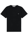 Monochrome Fox Head Patch Short Sleeve T-Shirt Black - MAISON KITSUNE - BALAAN 2