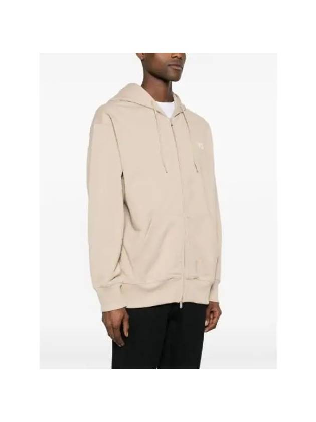 French Terry Zip Up Hoodie Clay Brown - Y-3 - BALAAN 3