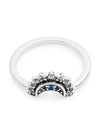 192675C01 Celestial Blue Sparkling Moon Silver Ring - PANDORA - BALAAN 2