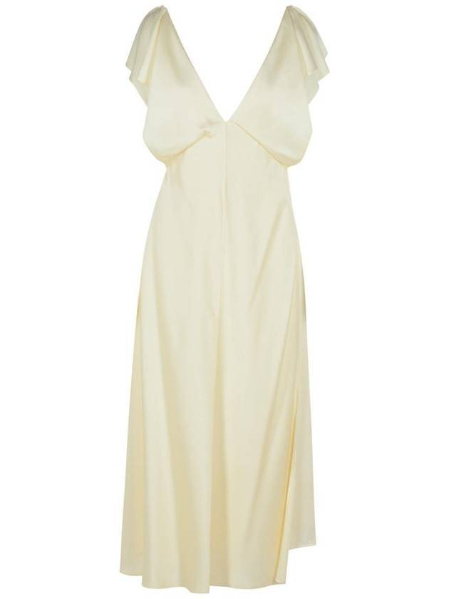 Jil Sander Ivory Viscose Blend Dress - JIL SANDER - BALAAN 1